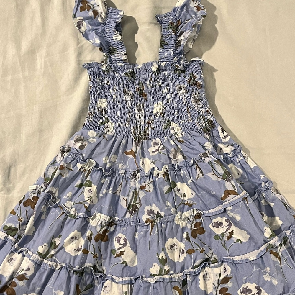 Girls Hill House Ellie mini nap dress skybonnet blue